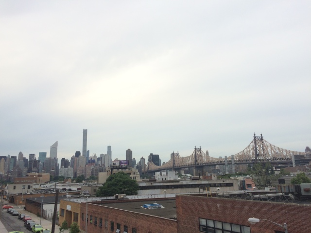 View from the roof of the Local NY Hostel in Queens.